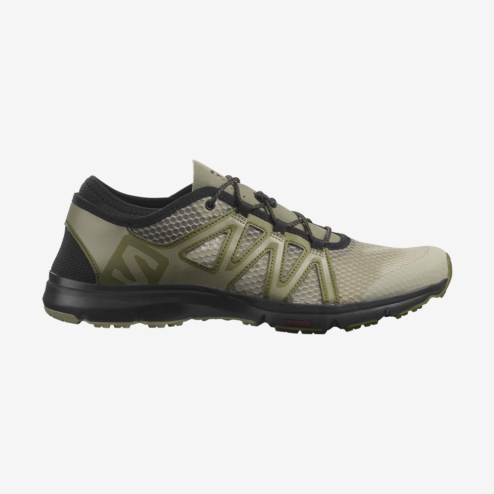 Zapatillas Trekking Salomon Hombre Verde Oliva - Salomon Argentina CROSSAMPHIBIAN SWIFT 2,473512-DIY